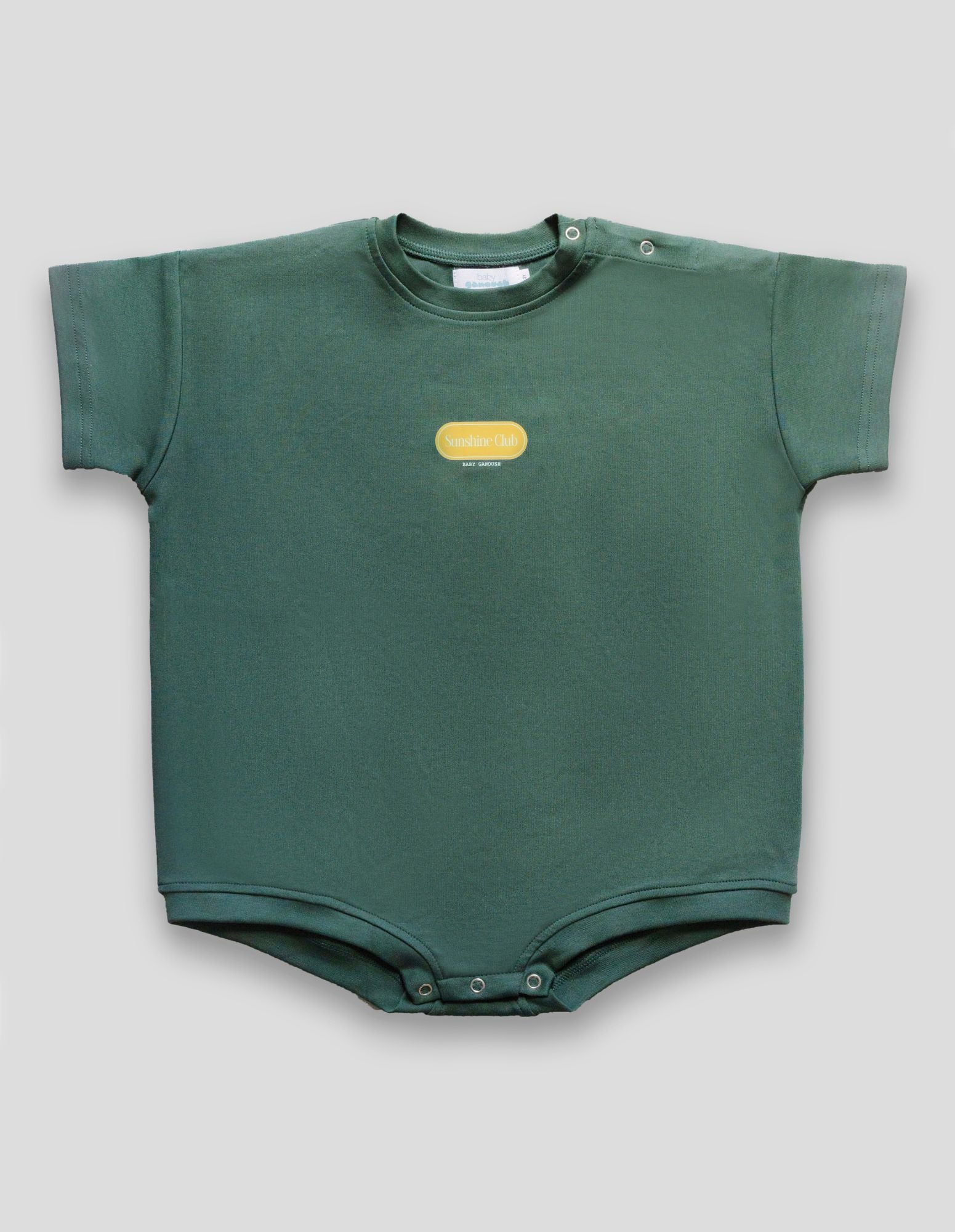 Sunshine T-Shirt Romper in Green