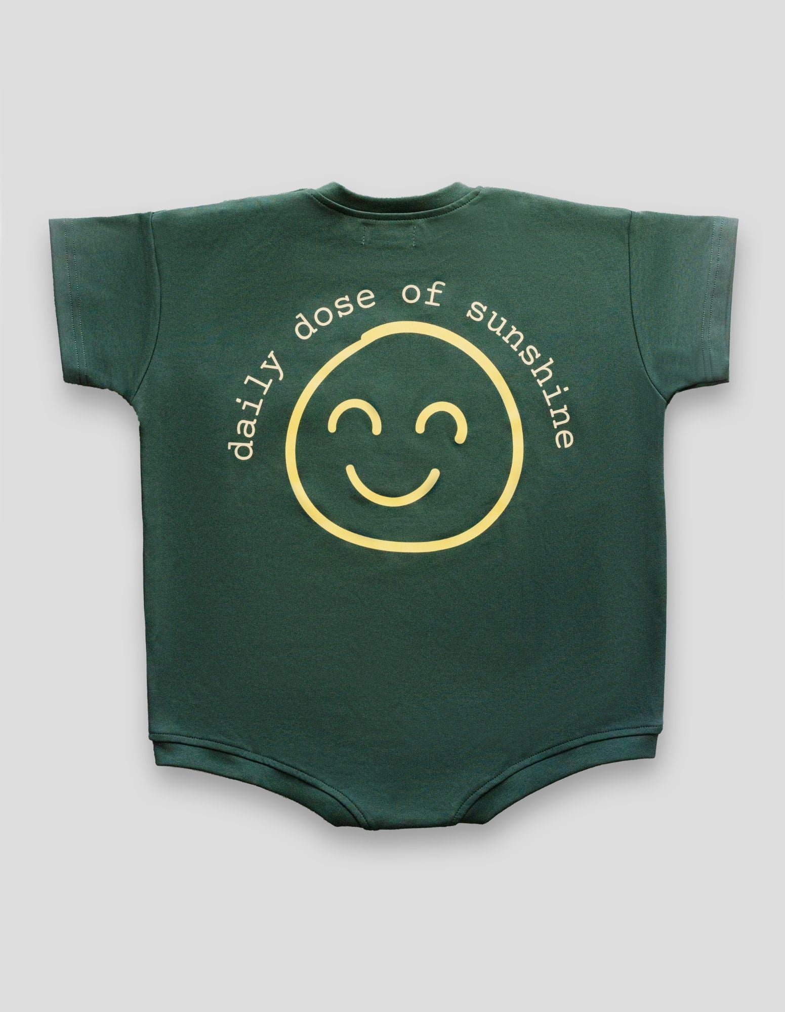 Sunshine T-Shirt Romper in Green