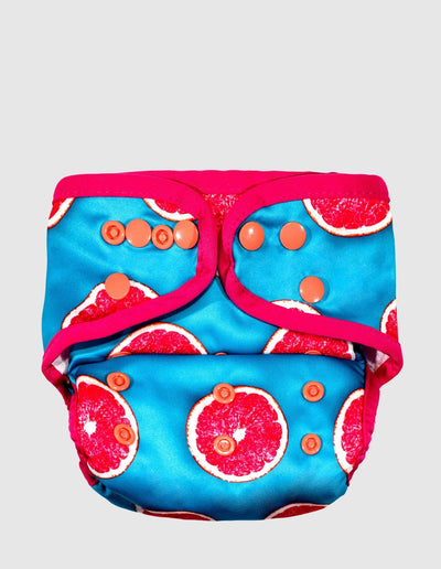 Gorgeous Grapefruit Reusable Cloth Nappy