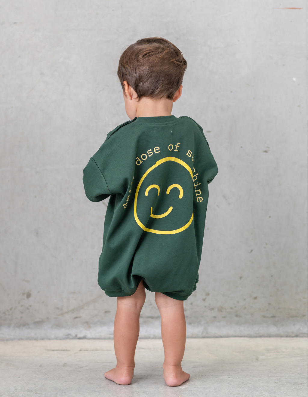 Sunshine T-Shirt Romper in Green